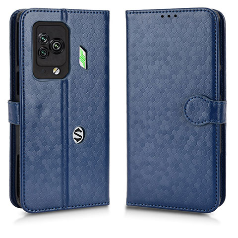 Custodia Portafoglio In Pelle Cover con Supporto C01X per Xiaomi Black Shark 5 Pro 5G Blu