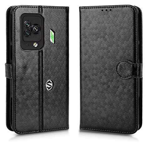 Custodia Portafoglio In Pelle Cover con Supporto C01X per Xiaomi Black Shark 5 Pro 5G Nero