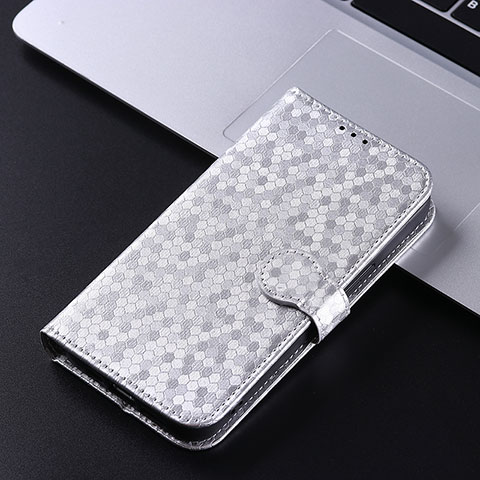 Custodia Portafoglio In Pelle Cover con Supporto C01X per Xiaomi Mix Fold 3 5G Argento