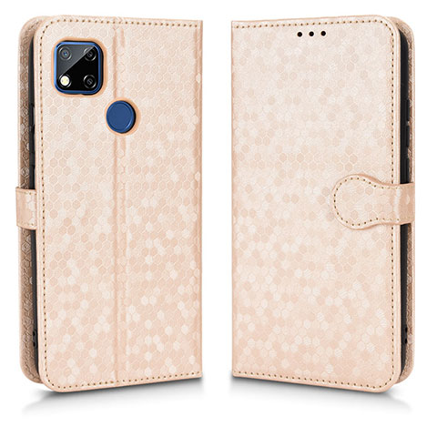 Custodia Portafoglio In Pelle Cover con Supporto C01X per Xiaomi POCO C3 Oro