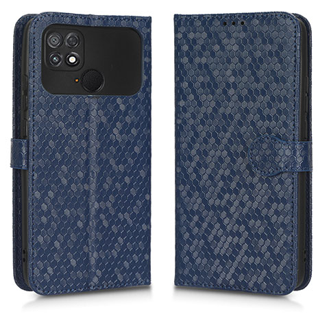 Custodia Portafoglio In Pelle Cover con Supporto C01X per Xiaomi Poco C40 Blu