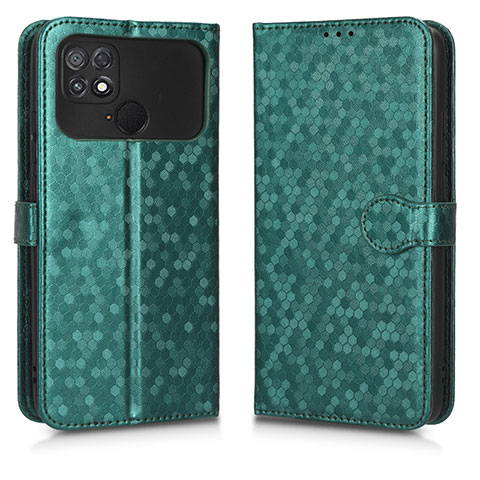 Custodia Portafoglio In Pelle Cover con Supporto C01X per Xiaomi Poco C40 Verde