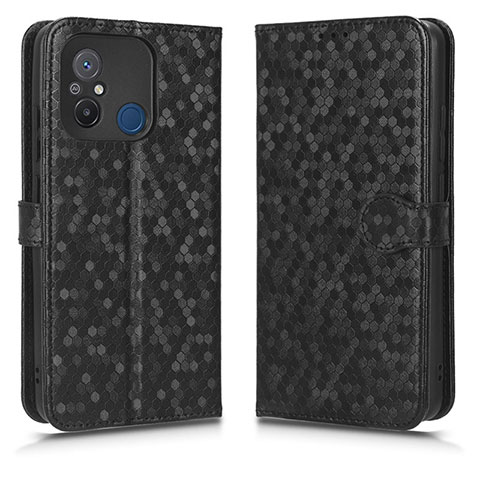 Custodia Portafoglio In Pelle Cover con Supporto C01X per Xiaomi Poco C55 Nero