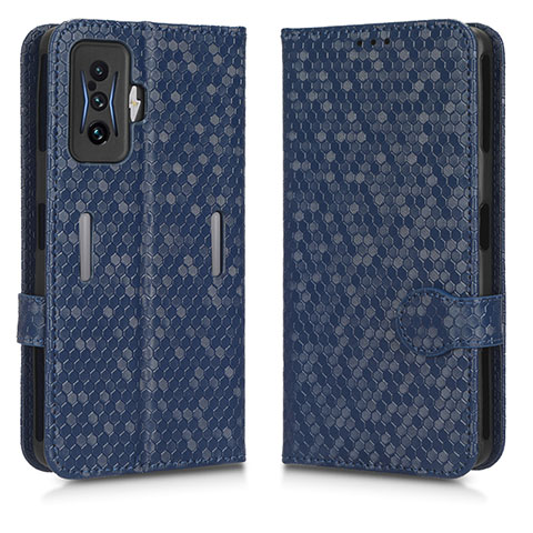 Custodia Portafoglio In Pelle Cover con Supporto C01X per Xiaomi Poco F4 GT 5G Blu