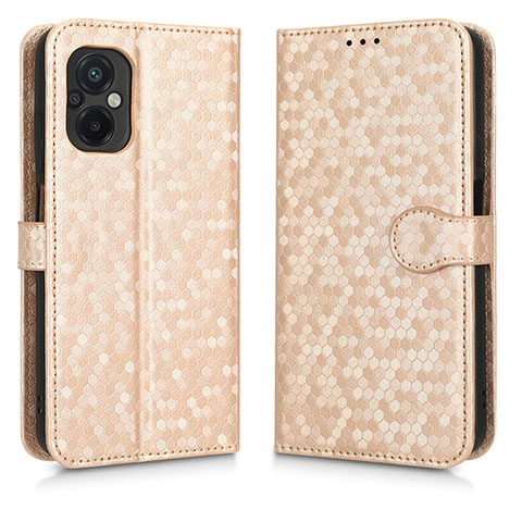 Custodia Portafoglio In Pelle Cover con Supporto C01X per Xiaomi Poco M5 4G Oro