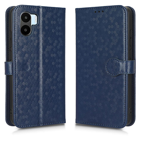 Custodia Portafoglio In Pelle Cover con Supporto C01X per Xiaomi Redmi A1 Blu