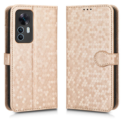 Custodia Portafoglio In Pelle Cover con Supporto C01X per Xiaomi Redmi K50 Ultra 5G Oro