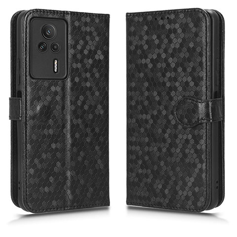 Custodia Portafoglio In Pelle Cover con Supporto C01X per Xiaomi Redmi K60E 5G Nero