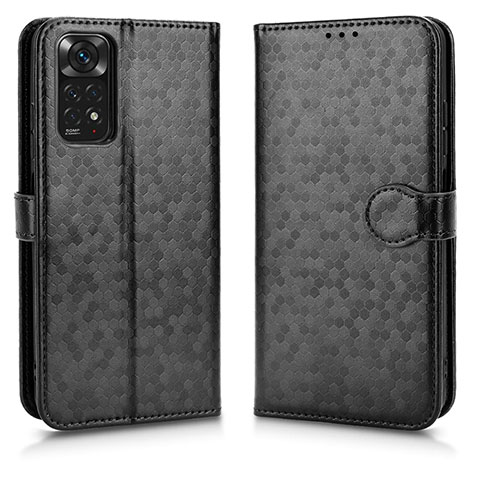 Custodia Portafoglio In Pelle Cover con Supporto C01X per Xiaomi Redmi Note 11 4G (2022) Nero