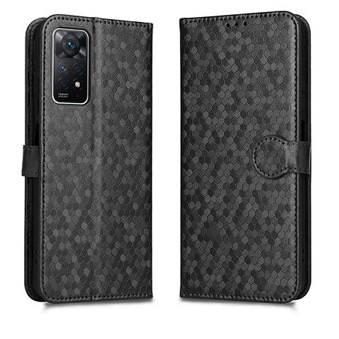 Custodia Portafoglio In Pelle Cover con Supporto C01X per Xiaomi Redmi Note 11 Pro 5G Nero