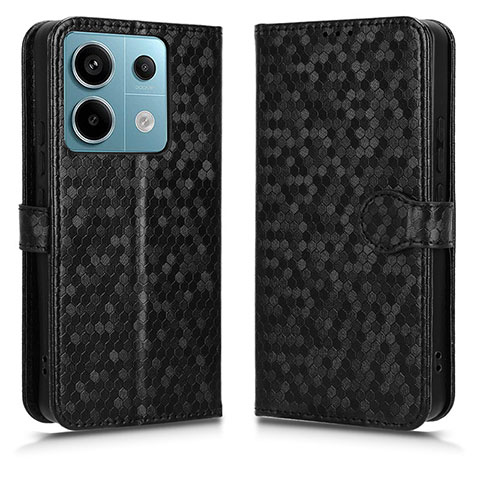 Custodia Portafoglio In Pelle Cover con Supporto C01X per Xiaomi Redmi Note 13 Pro 5G Nero