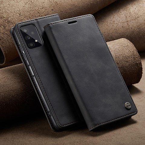 Custodia Portafoglio In Pelle Cover con Supporto C02S per Samsung Galaxy A32 4G Nero