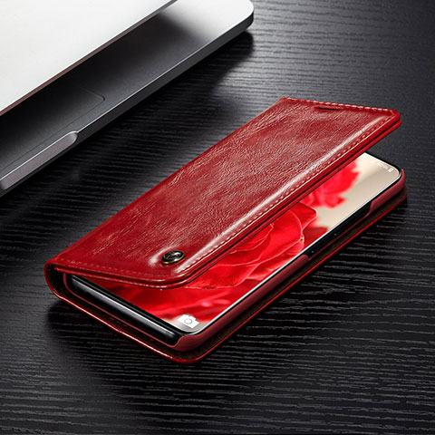 Custodia Portafoglio In Pelle Cover con Supporto C02S per Samsung Galaxy S20 5G Rosso