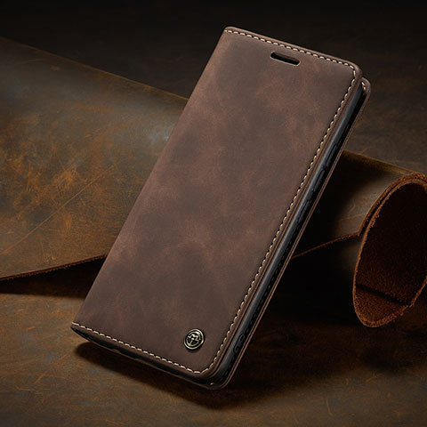 Custodia Portafoglio In Pelle Cover con Supporto C02S per Xiaomi Redmi K60 Ultra 5G Marrone