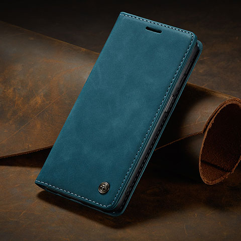 Custodia Portafoglio In Pelle Cover con Supporto C02S per Xiaomi Redmi Note 10 Pro 5G Blu