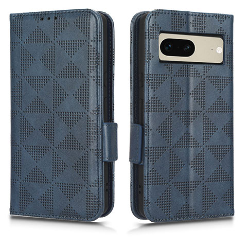 Custodia Portafoglio In Pelle Cover con Supporto C02X per Google Pixel 7 5G Blu