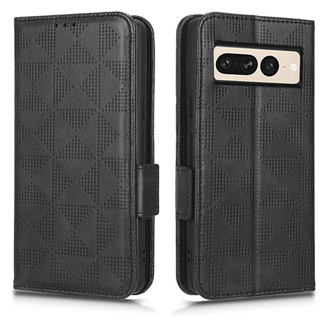 Custodia Portafoglio In Pelle Cover con Supporto C02X per Google Pixel 7 Pro 5G Nero