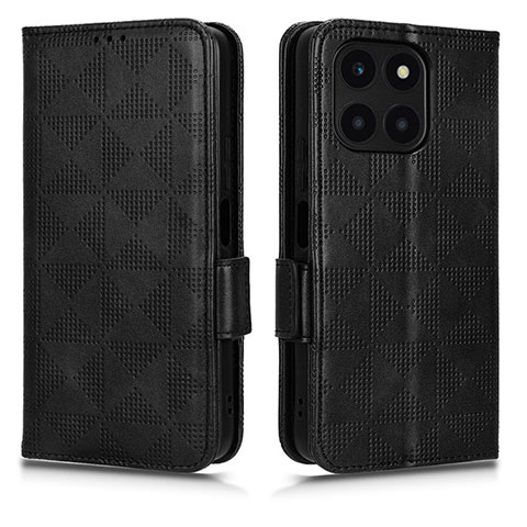 Custodia Portafoglio In Pelle Cover con Supporto C02X per Huawei Honor X8b Nero