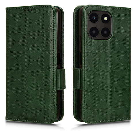 Custodia Portafoglio In Pelle Cover con Supporto C02X per Huawei Honor X8b Verde