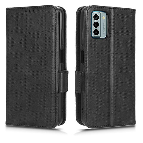 Custodia Portafoglio In Pelle Cover con Supporto C02X per Nokia G22 Nero