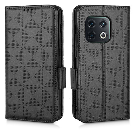 Custodia Portafoglio In Pelle Cover con Supporto C02X per OnePlus 10 Pro 5G Nero