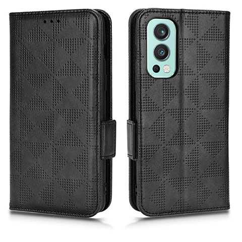 Custodia Portafoglio In Pelle Cover con Supporto C02X per OnePlus Nord 2 5G Nero