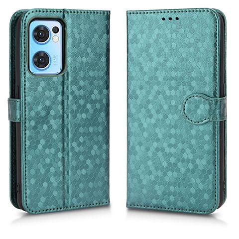 Custodia Portafoglio In Pelle Cover con Supporto C02X per OnePlus Nord CE 2 5G Verde