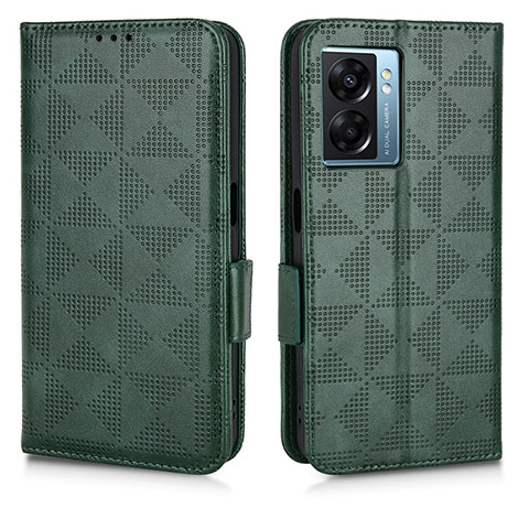 Custodia Portafoglio In Pelle Cover con Supporto C02X per OnePlus Nord N300 5G Verde