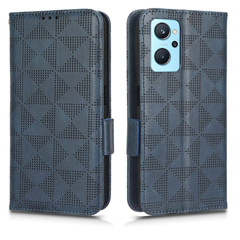 Custodia Portafoglio In Pelle Cover con Supporto C02X per Realme 9i 4G Blu