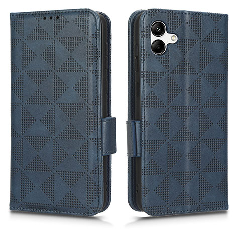 Custodia Portafoglio In Pelle Cover con Supporto C02X per Samsung Galaxy A04E Blu