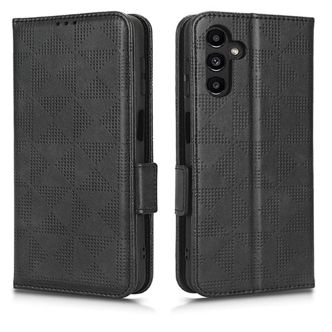 Custodia Portafoglio In Pelle Cover con Supporto C02X per Samsung Galaxy A04s Nero