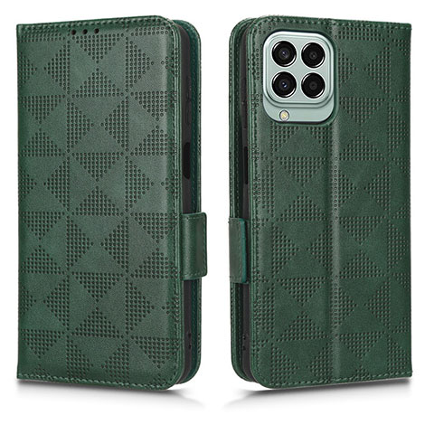 Custodia Portafoglio In Pelle Cover con Supporto C02X per Samsung Galaxy M33 5G Verde