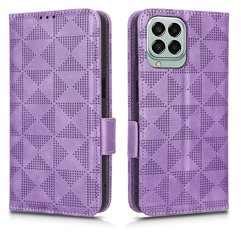 Custodia Portafoglio In Pelle Cover con Supporto C02X per Samsung Galaxy M33 5G Viola