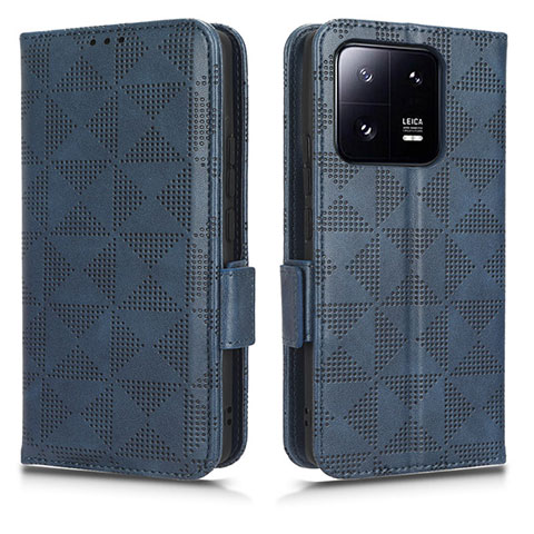 Custodia Portafoglio In Pelle Cover con Supporto C02X per Xiaomi Mi 13 Pro 5G Blu