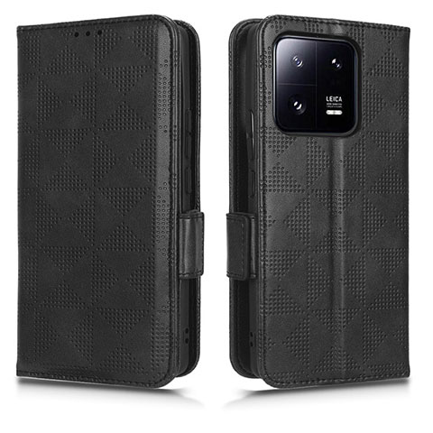 Custodia Portafoglio In Pelle Cover con Supporto C02X per Xiaomi Mi 13 Pro 5G Nero