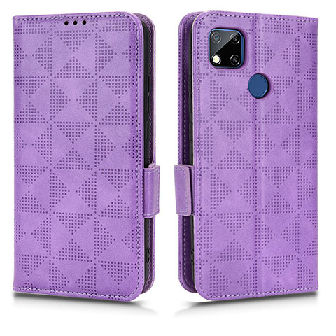 Custodia Portafoglio In Pelle Cover con Supporto C02X per Xiaomi POCO C3 Viola