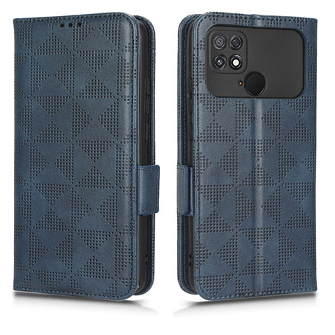 Custodia Portafoglio In Pelle Cover con Supporto C02X per Xiaomi Poco C40 Blu