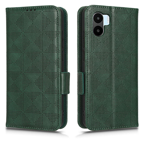 Custodia Portafoglio In Pelle Cover con Supporto C02X per Xiaomi Poco C51 Verde