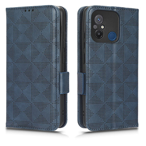 Custodia Portafoglio In Pelle Cover con Supporto C02X per Xiaomi Poco C55 Blu