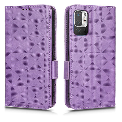 Custodia Portafoglio In Pelle Cover con Supporto C02X per Xiaomi POCO M3 Pro 5G Viola