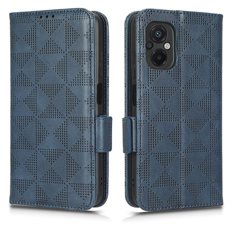 Custodia Portafoglio In Pelle Cover con Supporto C02X per Xiaomi Poco M5 4G Blu