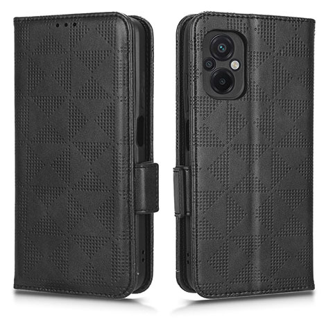 Custodia Portafoglio In Pelle Cover con Supporto C02X per Xiaomi Poco M5 4G Nero