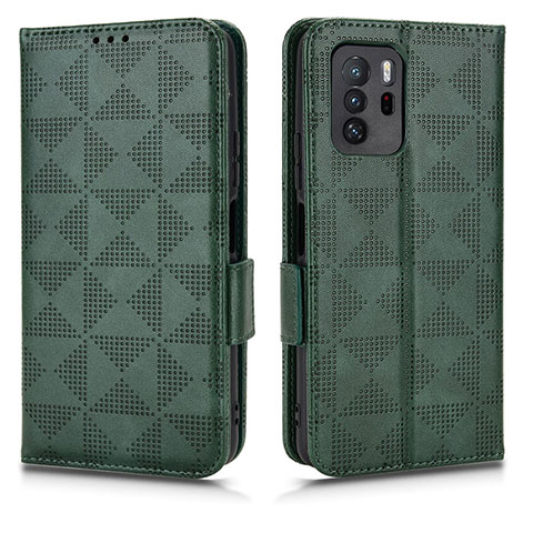 Custodia Portafoglio In Pelle Cover con Supporto C02X per Xiaomi Poco X3 GT 5G Verde