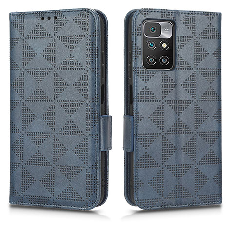 Custodia Portafoglio In Pelle Cover con Supporto C02X per Xiaomi Poco X4 NFC Blu