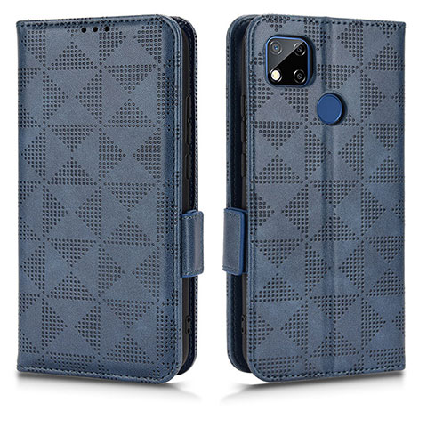 Custodia Portafoglio In Pelle Cover con Supporto C02X per Xiaomi Redmi 10A 4G Blu