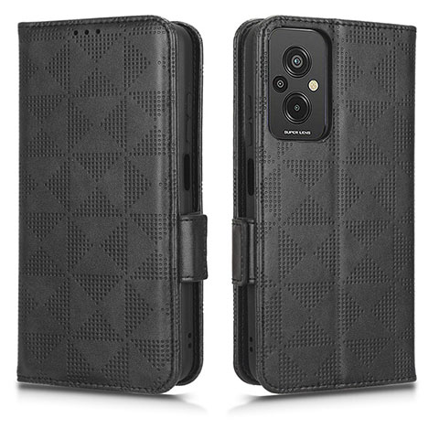 Custodia Portafoglio In Pelle Cover con Supporto C02X per Xiaomi Redmi 11 Prime 4G Nero