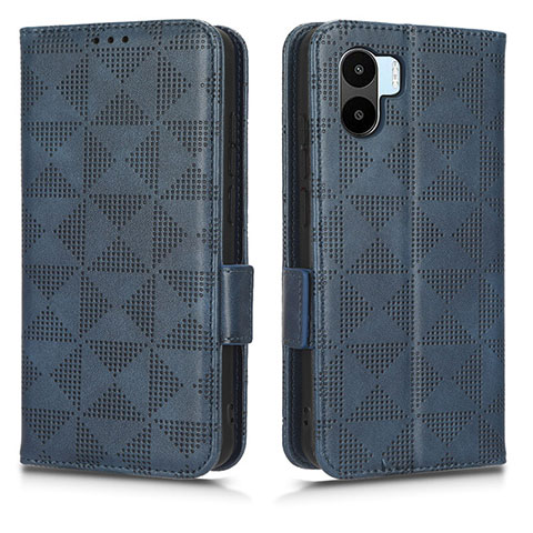 Custodia Portafoglio In Pelle Cover con Supporto C02X per Xiaomi Redmi A1 Blu