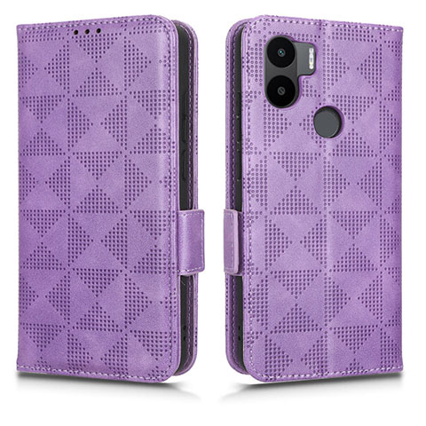 Custodia Portafoglio In Pelle Cover con Supporto C02X per Xiaomi Redmi A1 Plus Viola