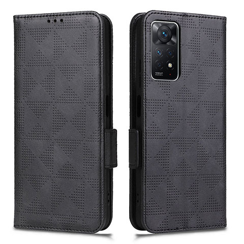 Custodia Portafoglio In Pelle Cover con Supporto C02X per Xiaomi Redmi Note 11 Pro 5G Nero