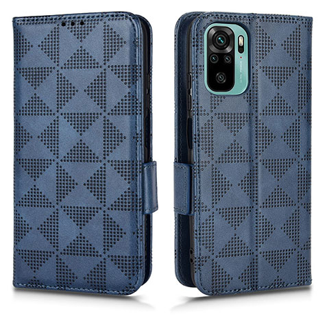 Custodia Portafoglio In Pelle Cover con Supporto C02X per Xiaomi Redmi Note 11 SE India 4G Blu